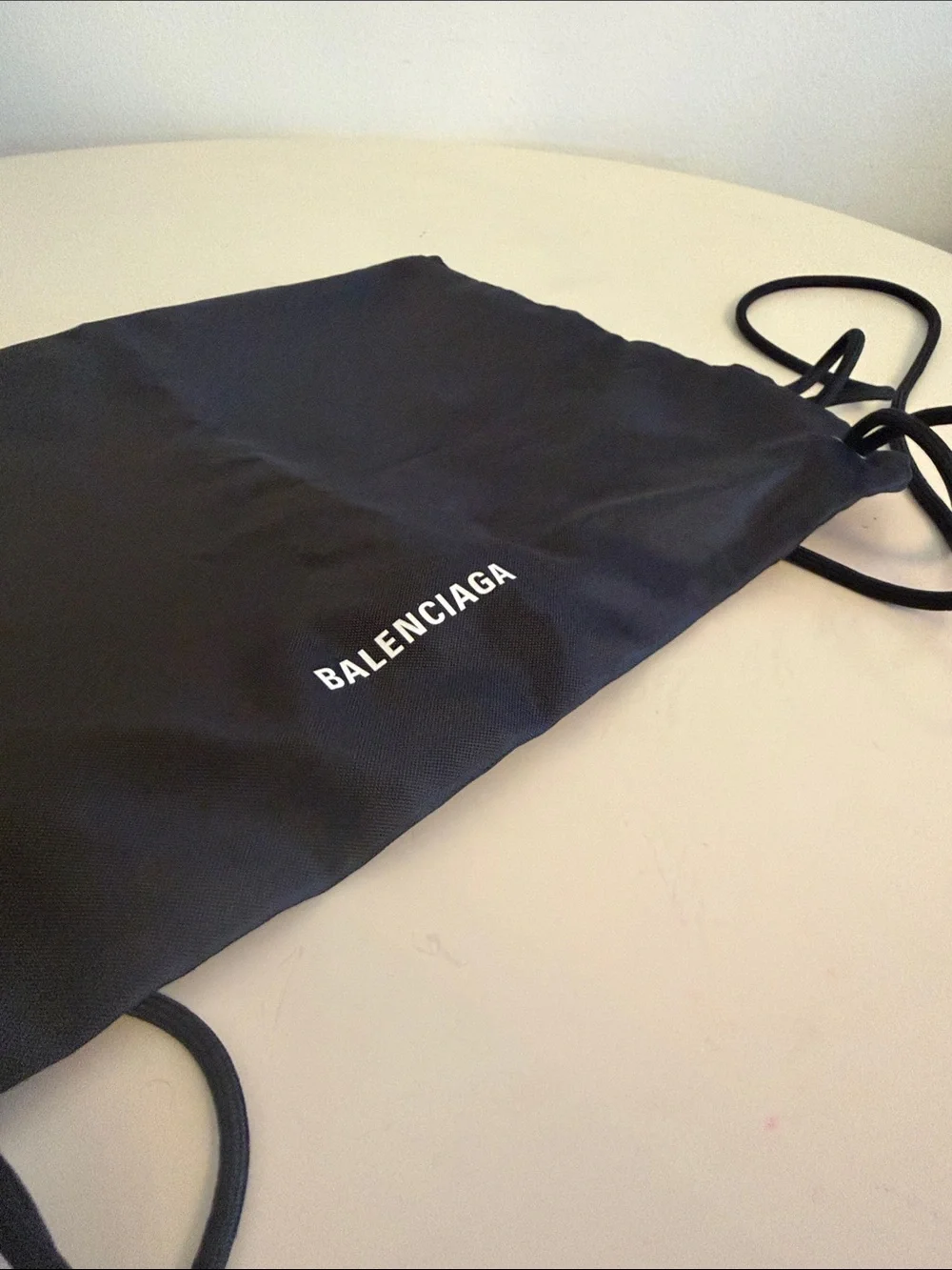 Balenciaga Black Drawstring | Backpack Gym Sack